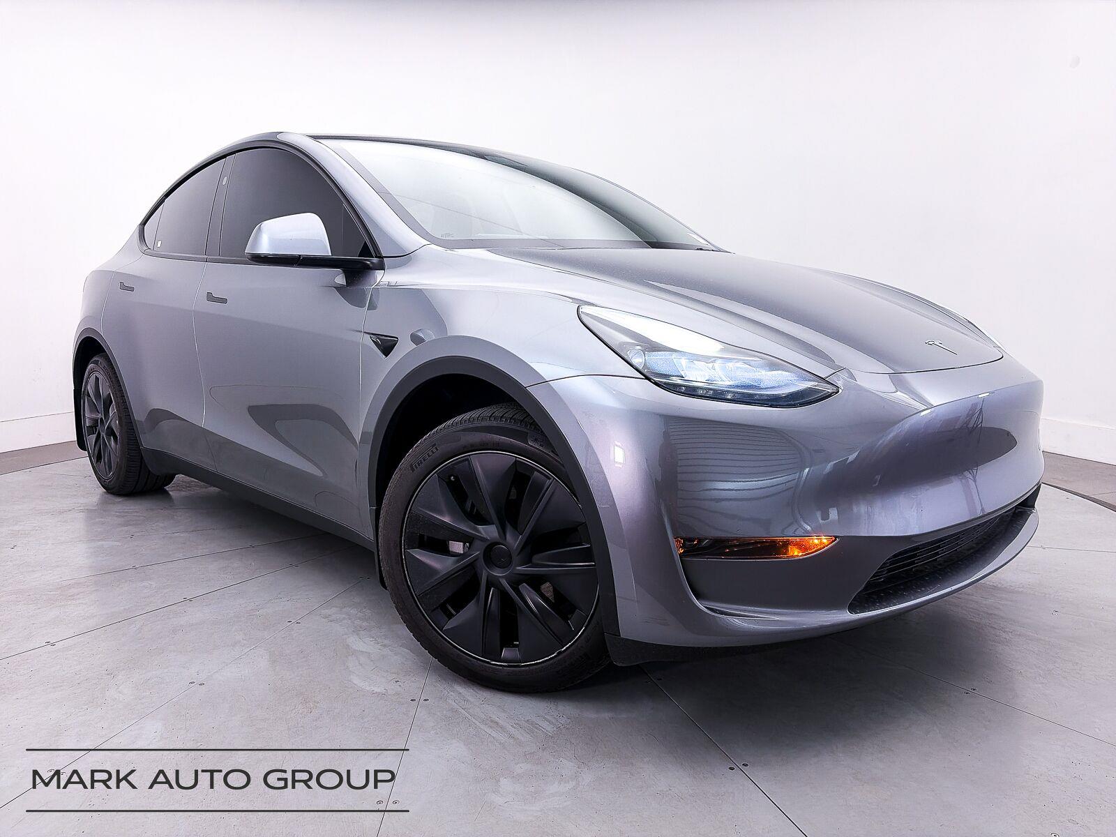 Gray 2025 Tesla Model Y SUV / Crossover Rear-Wheel Drive 1-Speed Automatic