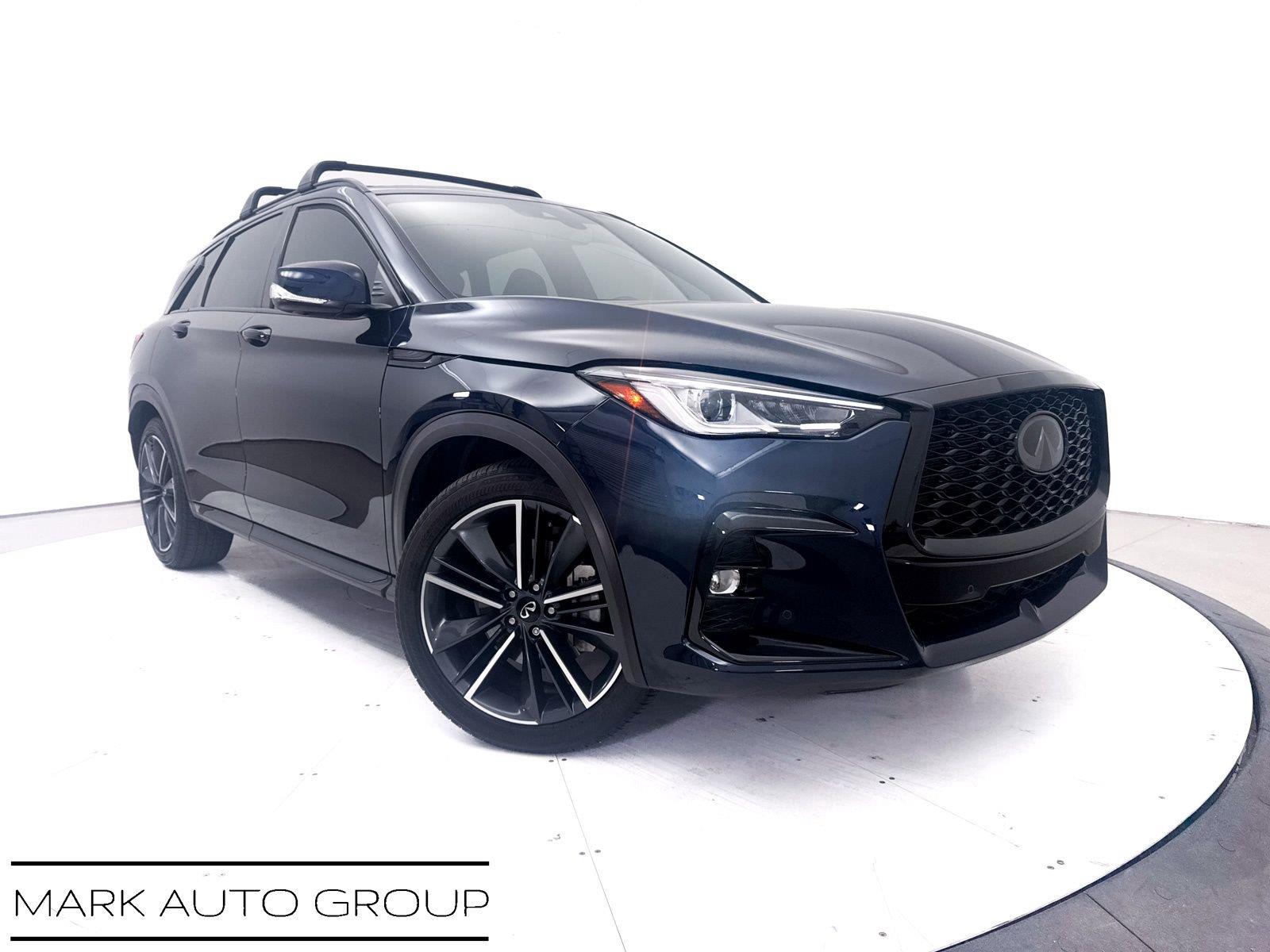 Blue 2025 INFINITI QX50 SUV / Crossover All-Wheel Drive Continuously Variable Transmission
