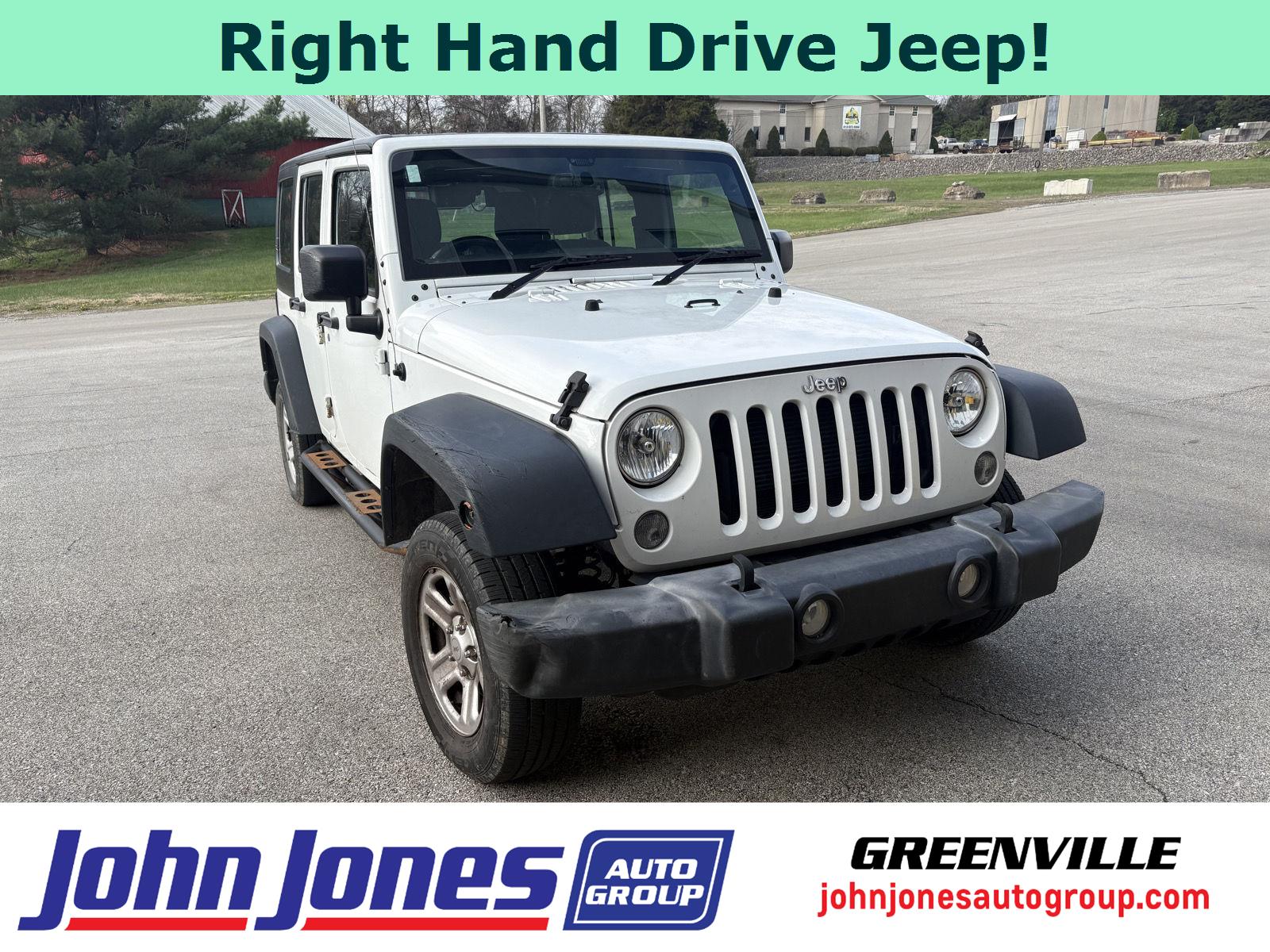 Bright White Clearcoat 2016 Jeep Wrangler Unlimited Sport RHD 4WD SUV / Crossover Four-Wheel Drive 5-Speed Automatic