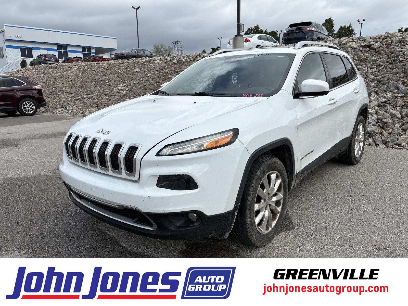 Bright White Clearcoat 2016 Jeep Cherokee Limited 4WD SUV / Crossover Four-Wheel Drive 9-Speed Automatic