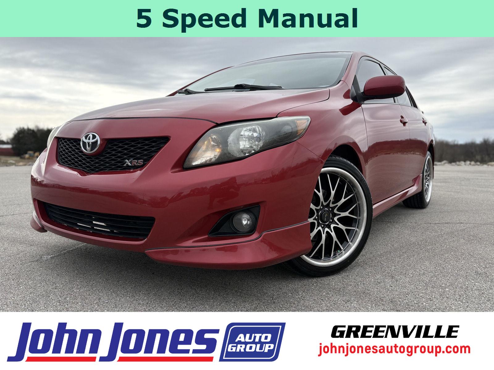 Barcelona Red Metallic 2009 Toyota Corolla XRS Sedan Front-Wheel Drive 5-Speed Manual