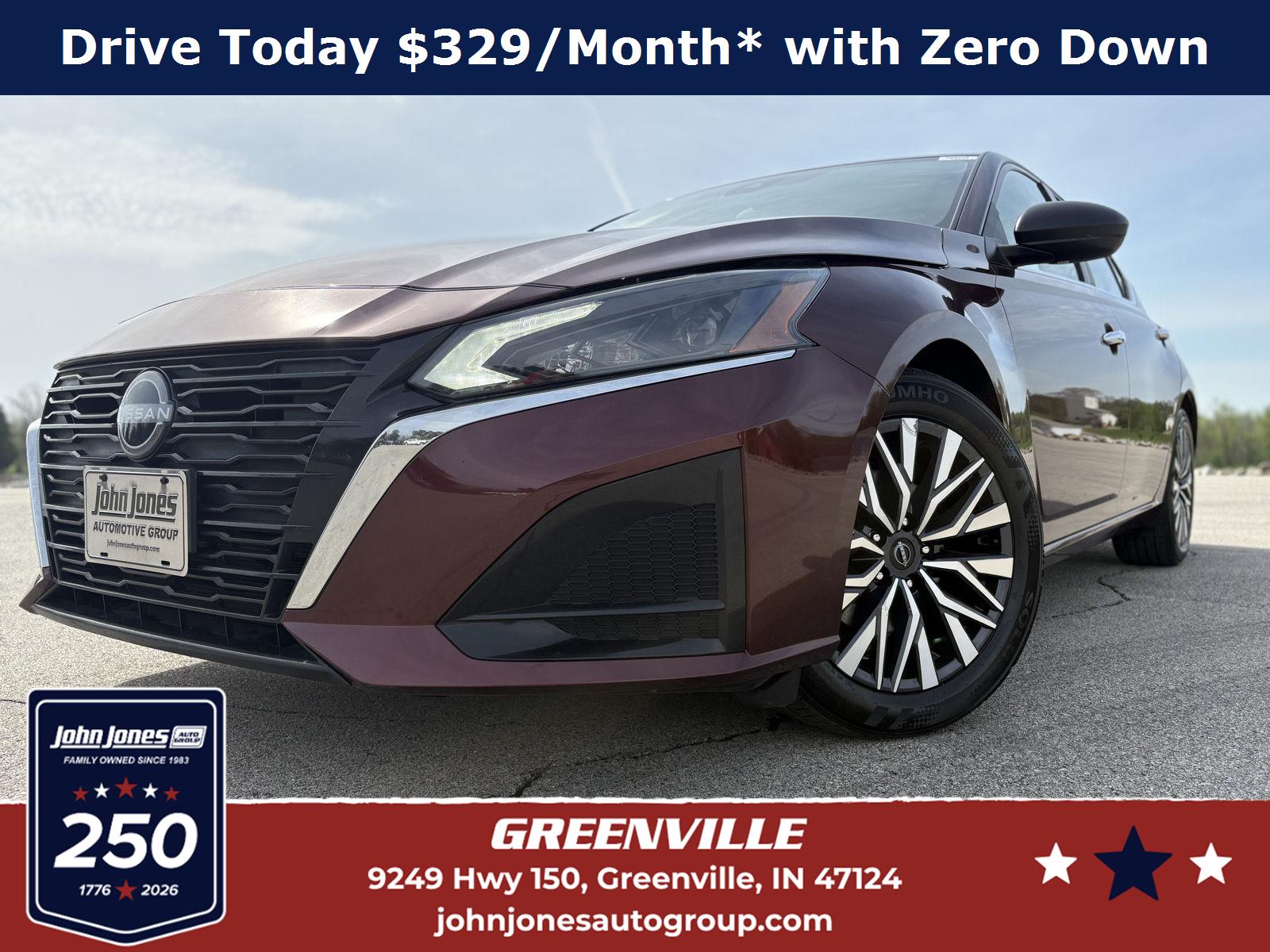 Garnet Pearl Metallic 2025 Nissan Altima Sedan Front-Wheel Drive Continuously Variable Transmission
