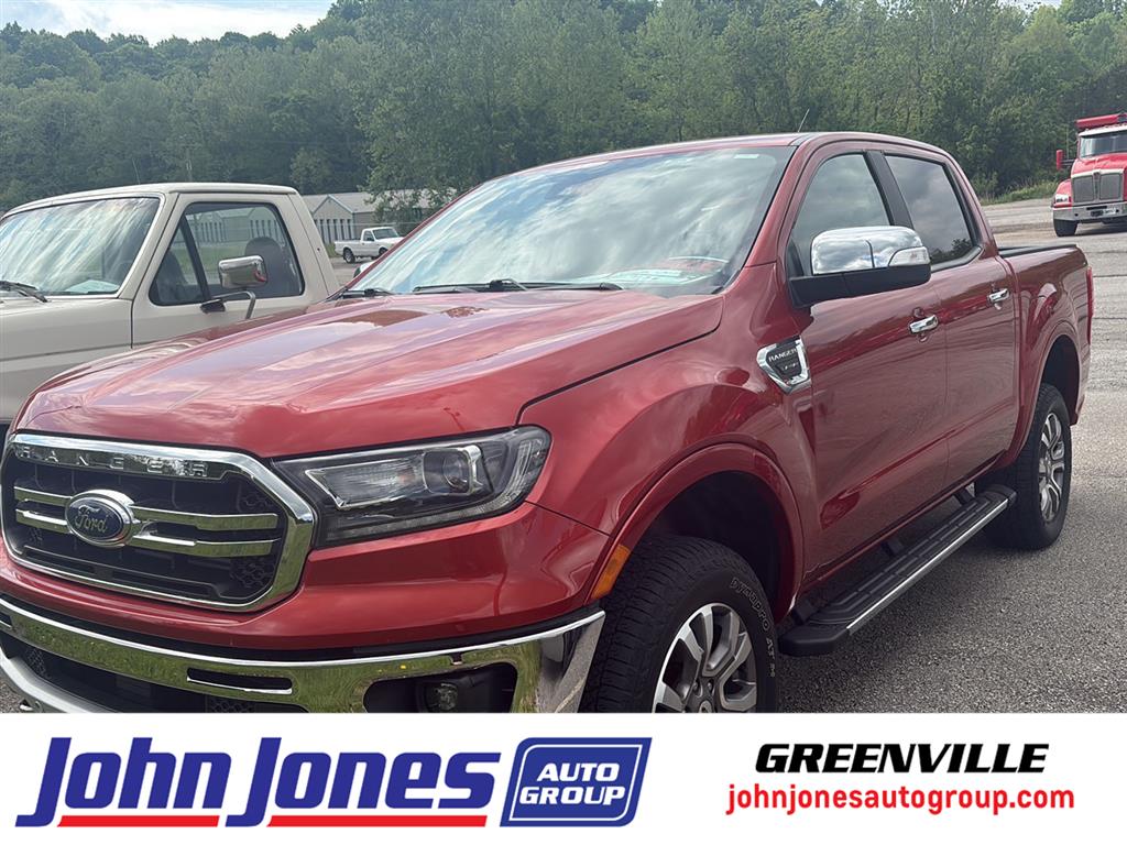 Hot Pepper Red Metallic Tinted Clearcoat 2022 Ford Ranger Lariat SuperCrew 4WD Pickup Truck Four-Wheel Drive Automatic