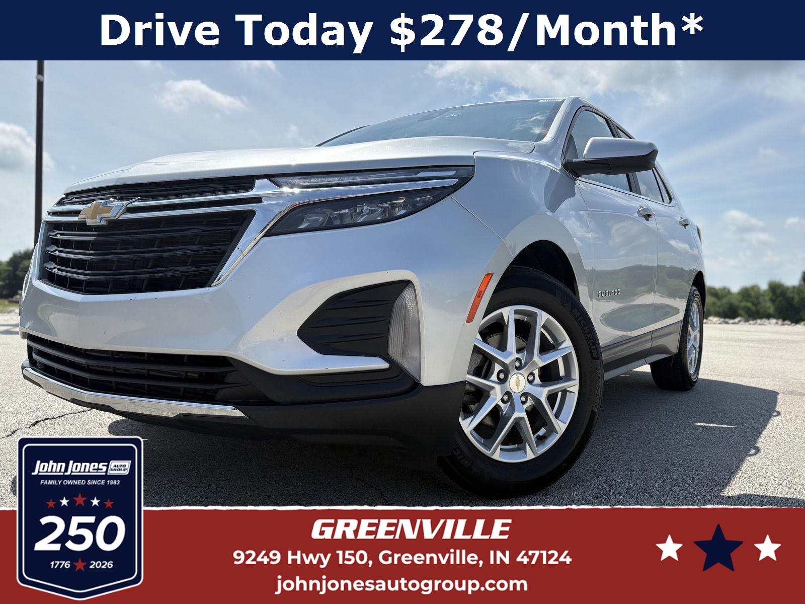 Silver Ice Metallic 2022 Chevrolet Equinox SUV / Crossover Front-Wheel Drive 6-Speed Automatic Overdrive