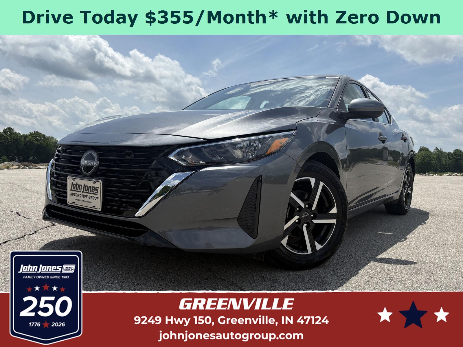 Atlantic Gray Metallic 2025 Nissan Sentra Sedan Front-Wheel Drive Continuously Variable Transmission