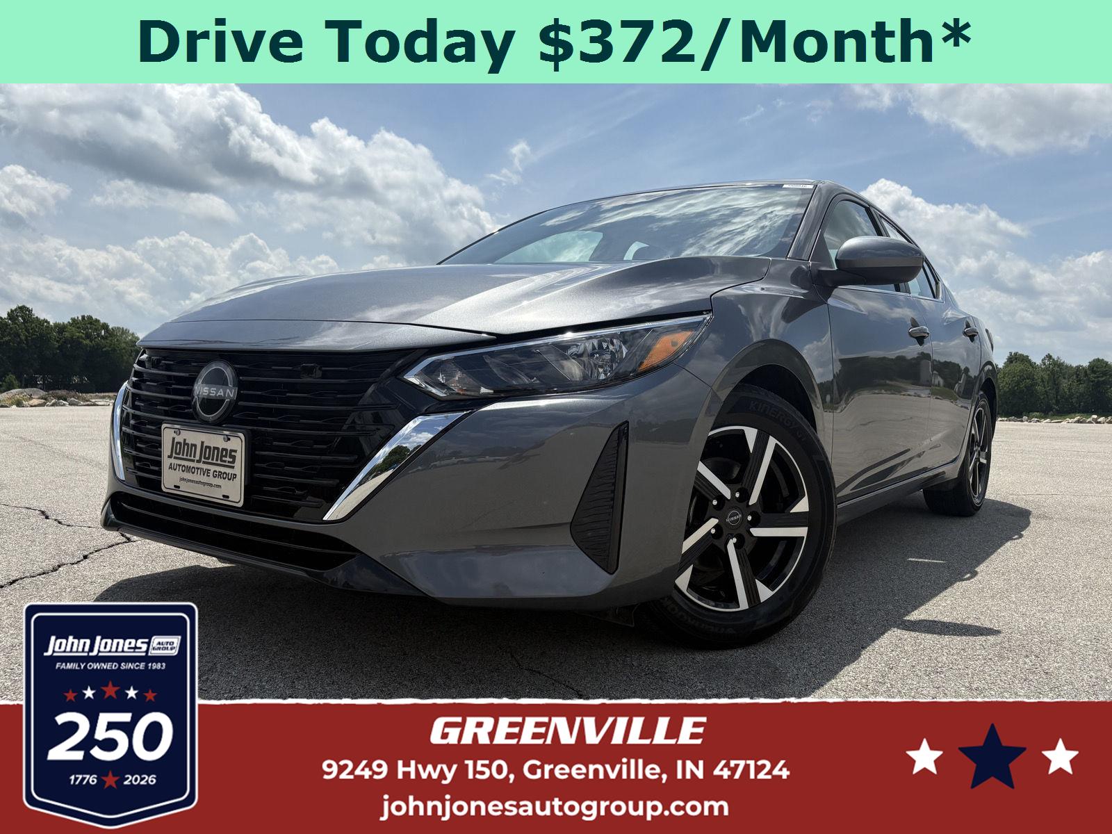 Atlantic Gray Metallic 2025 Nissan Sentra Sedan Front-Wheel Drive Continuously Variable Transmission