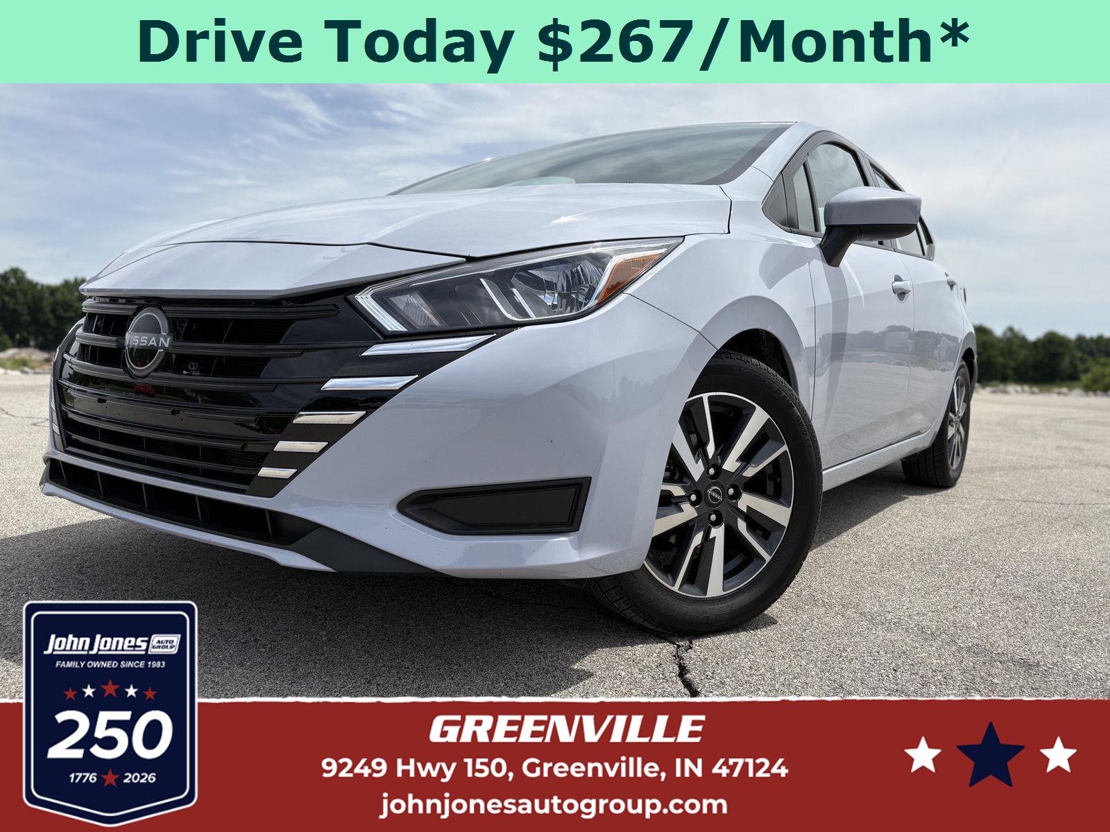 Gray Sky Pearl 2023 Nissan Versa Sedan Front-Wheel Drive Continuously Variable Transmission