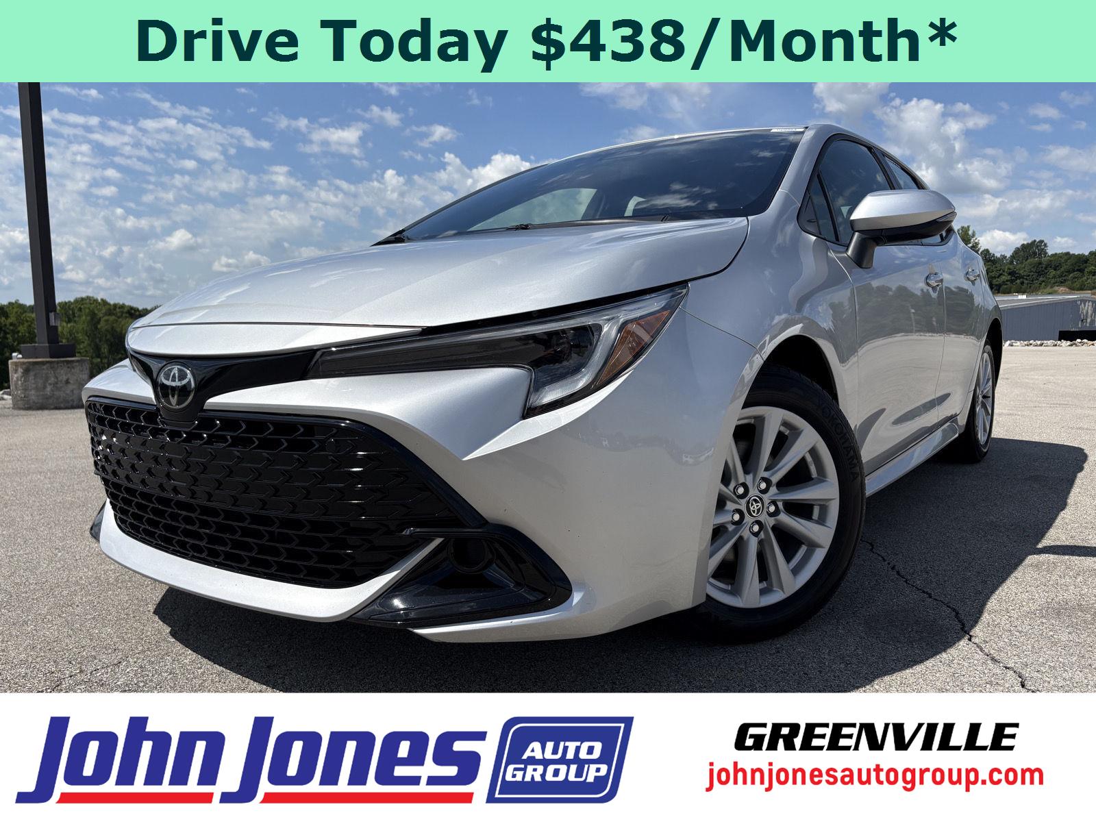 Silver 2024 Toyota Corolla Hatchback SE FWD Hatchback Front-Wheel Drive Continuously Variable Transmission