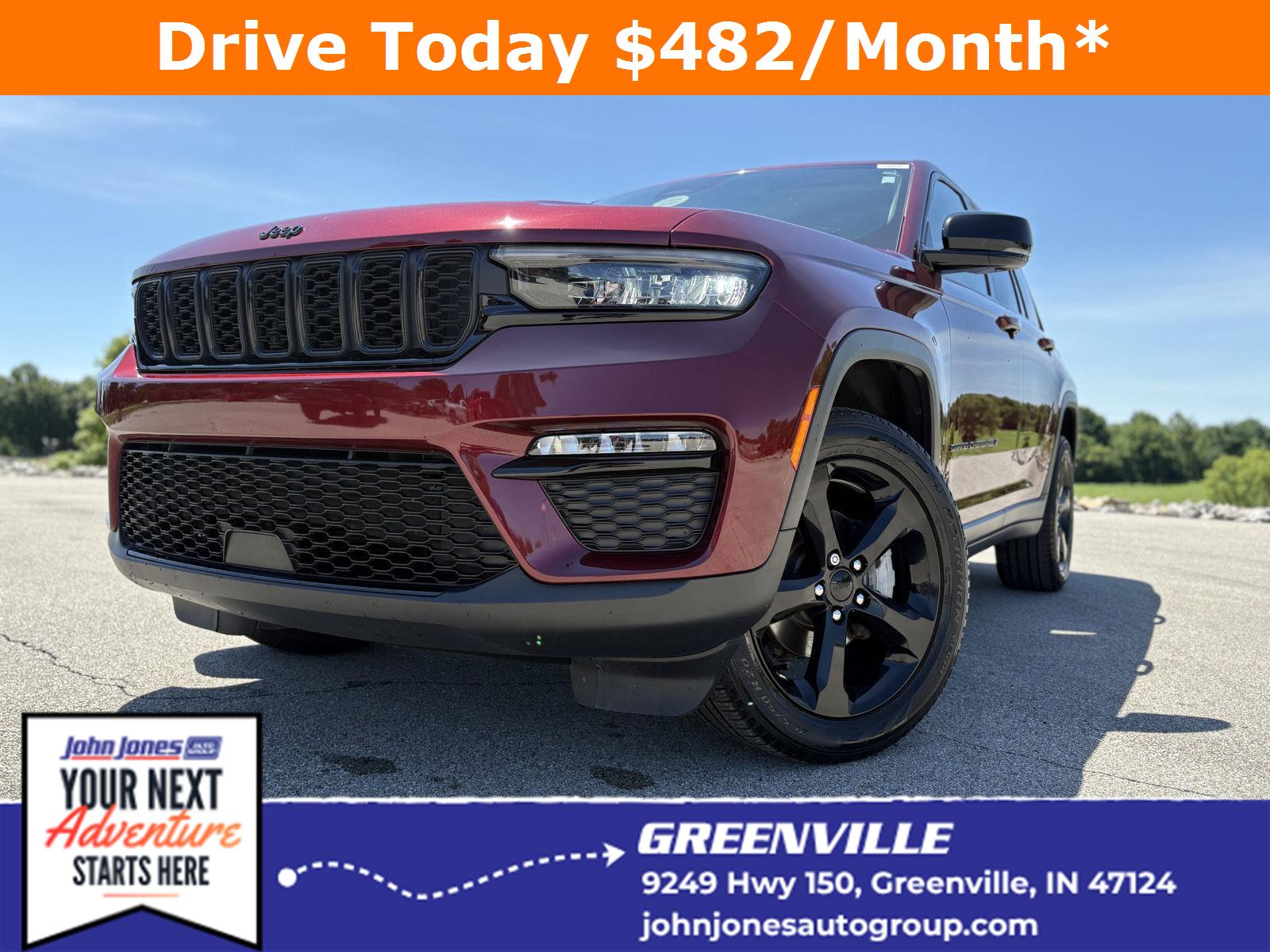 Velvet Red Pearlcoat 2023 Jeep Grand Cherokee SUV / Crossover Four-Wheel Drive 8-Speed Automatic