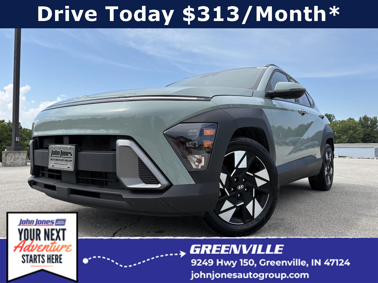 Mirage Green 2024 Hyundai Kona SUV / Crossover Front-Wheel Drive Continuously Variable Transmission