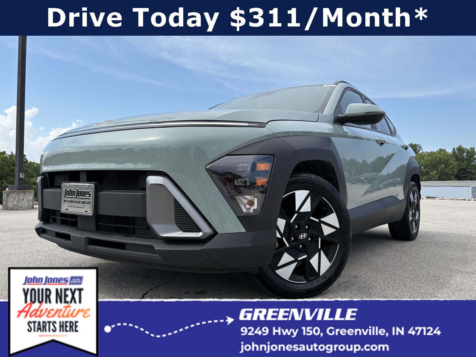 Mirage Green 2024 Hyundai Kona SUV / Crossover Front-Wheel Drive Continuously Variable Transmission