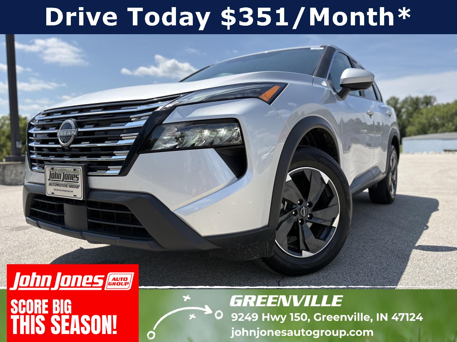 Brilliant Silver Metallic 2025 Nissan Rogue SUV / Crossover All-Wheel Drive Continuously Variable Transmission