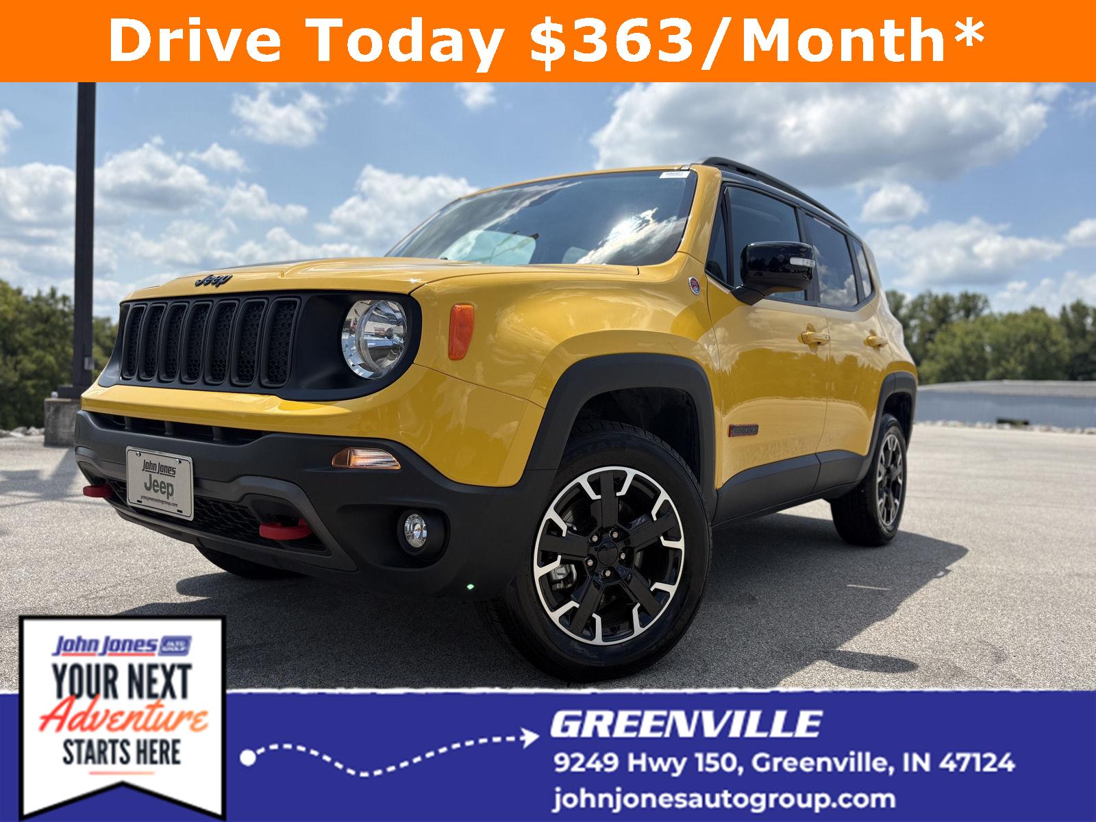 Solar Yellow Clearcoat 2023 Jeep Renegade SUV / Crossover Four-Wheel Drive 9-Speed Automatic