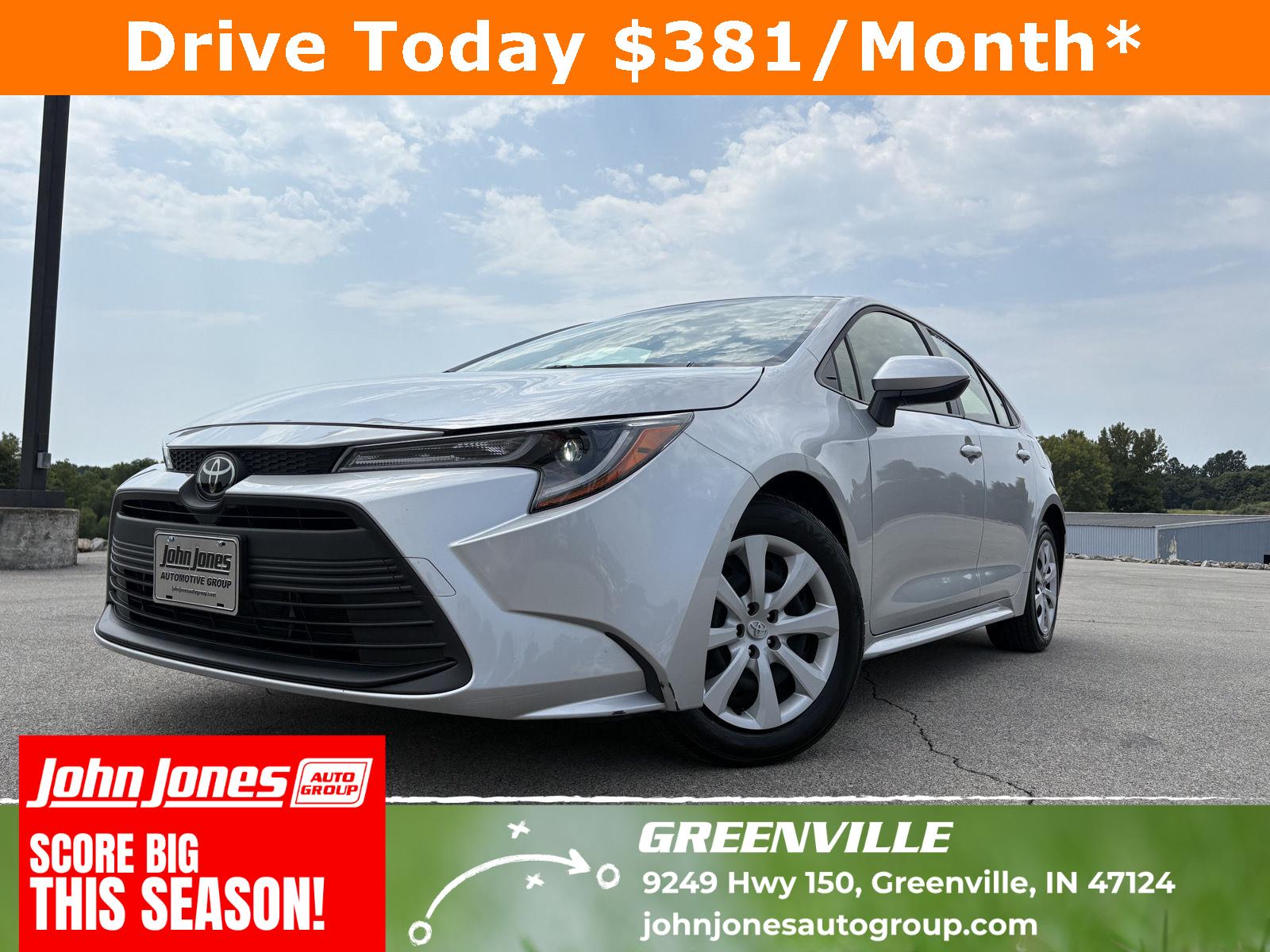 Classic Silver Metallic 2024 Toyota Corolla Sedan Front-Wheel Drive Continuously Variable Transmission