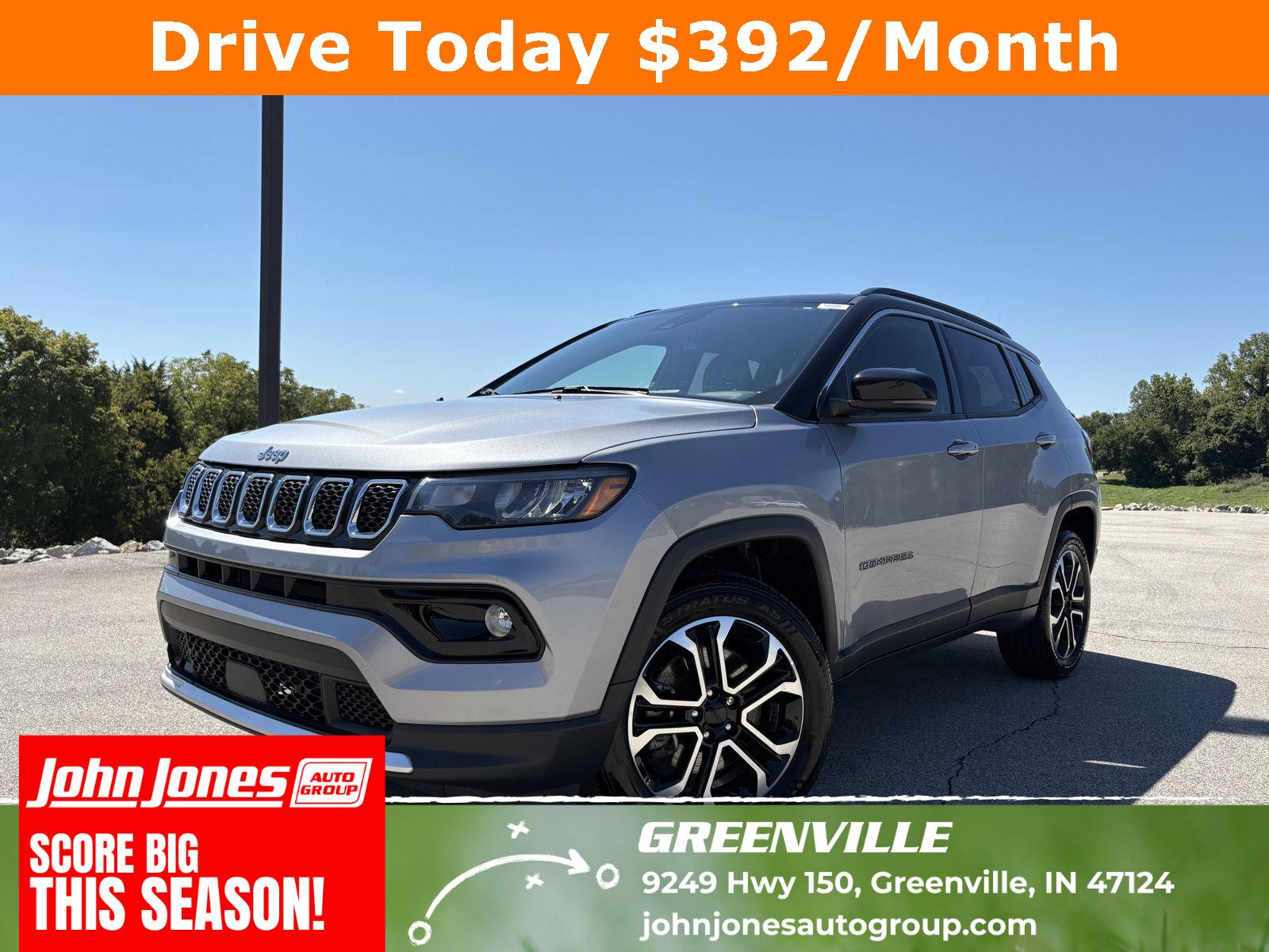 Silver Zynith Metallic Clearcoat 2024 Jeep Compass SUV / Crossover Four-Wheel Drive 8-Speed Automatic
