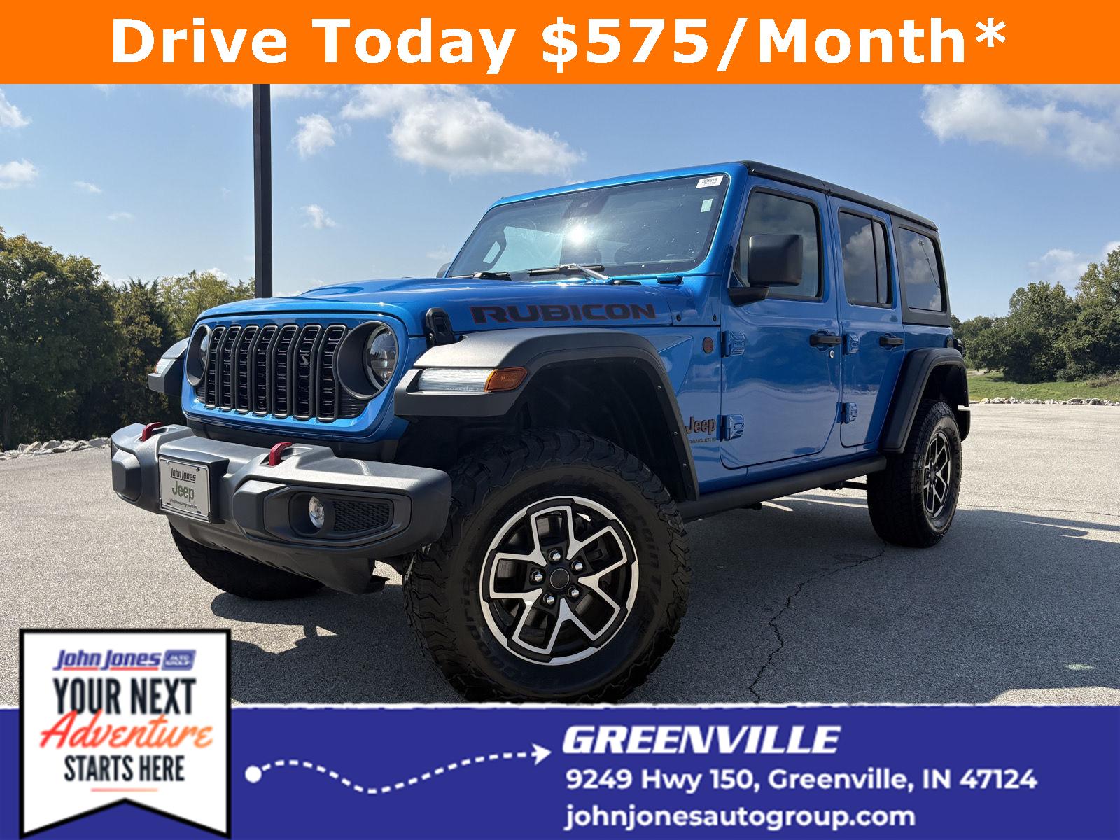 Hydro Blue Pearlcoat 2025 Jeep Wrangler SUV / Crossover Four-Wheel Drive 8-Speed Automatic