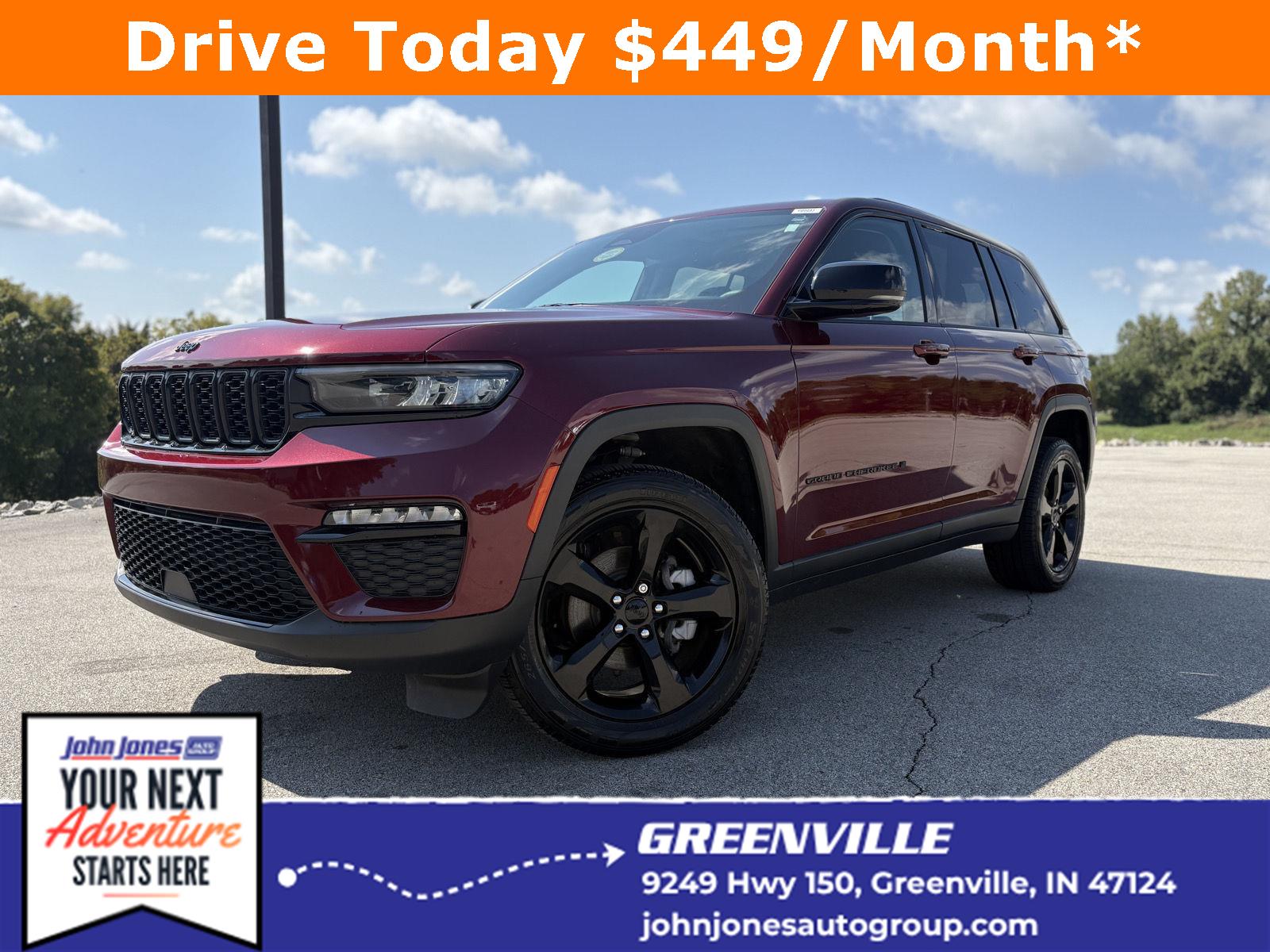 Velvet Red Pearlcoat 2023 Jeep Grand Cherokee SUV / Crossover Four-Wheel Drive 8-Speed Automatic