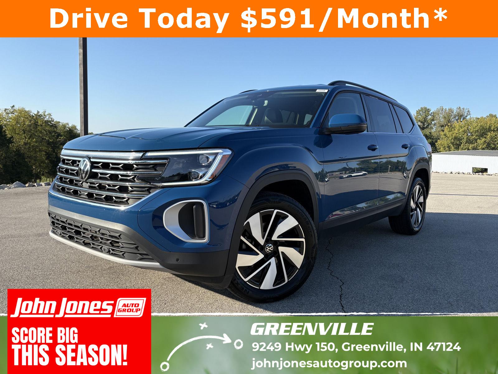 Mountain Lake Blue Metallic 2026 Volkswagen Atlas SUV / Crossover Front-Wheel Drive Automatic