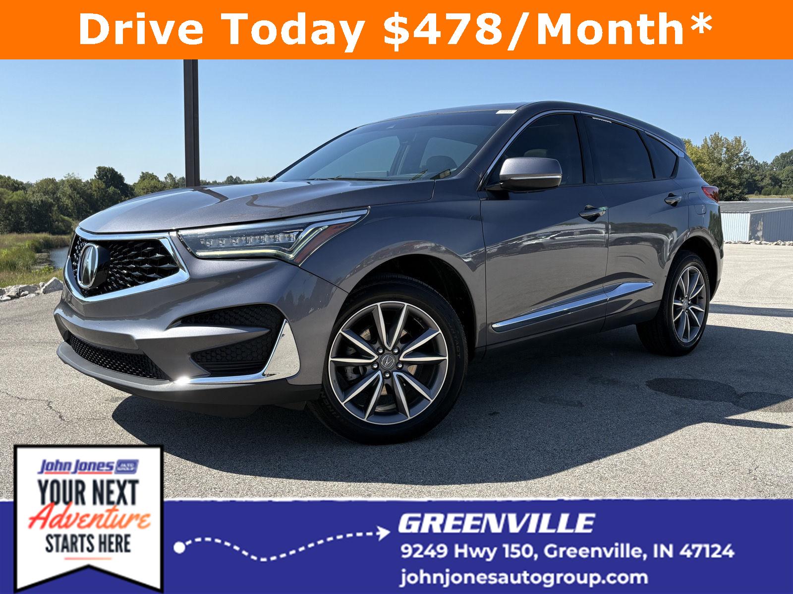 Gray (Modern Steel Metallic) 2021 Acura RDX SUV / Crossover All-Wheel Drive Automatic