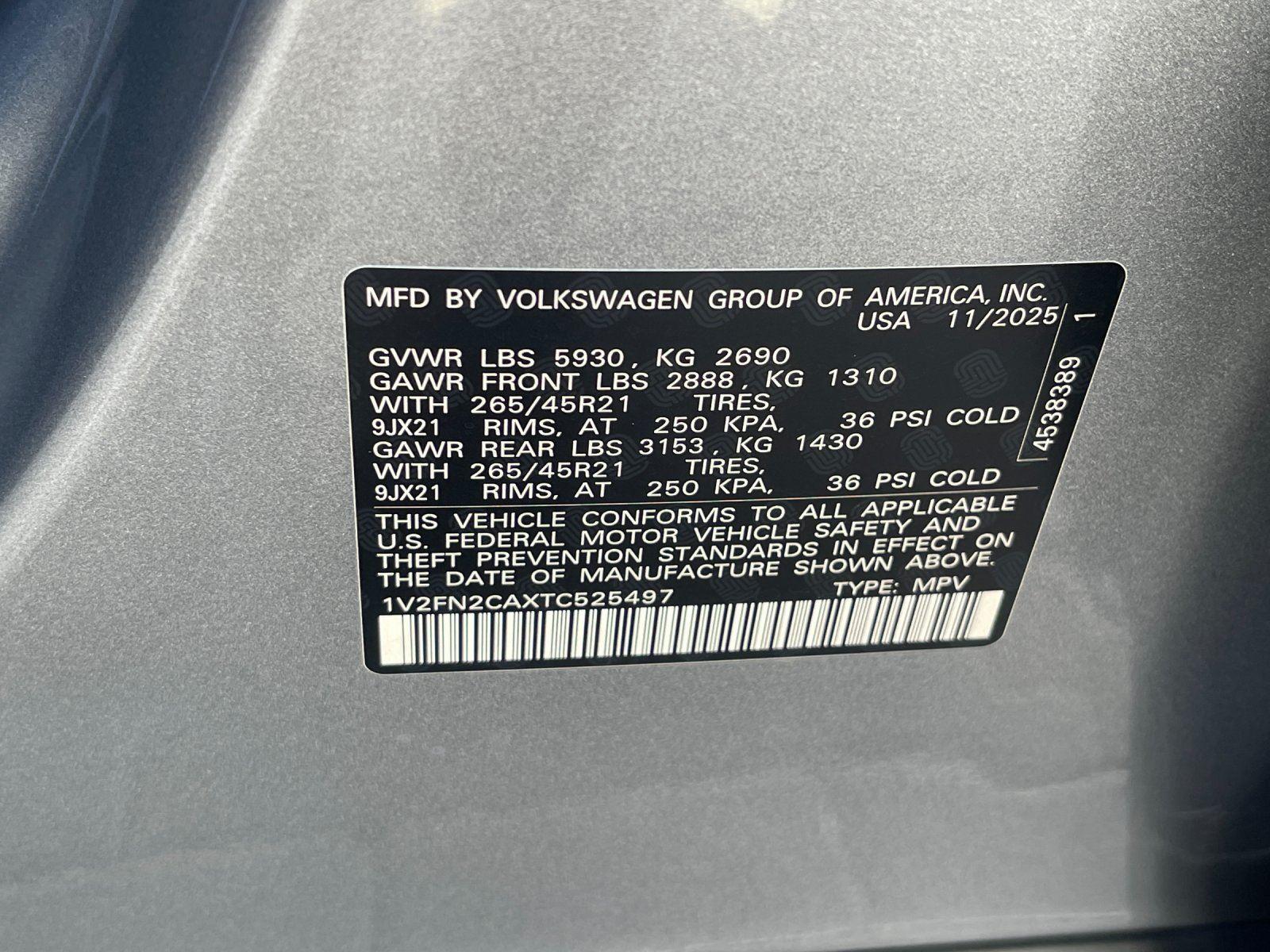 New 2026 Silver Mist Metallic Volkswagen 2.0T SEL Premium R-Line image 12