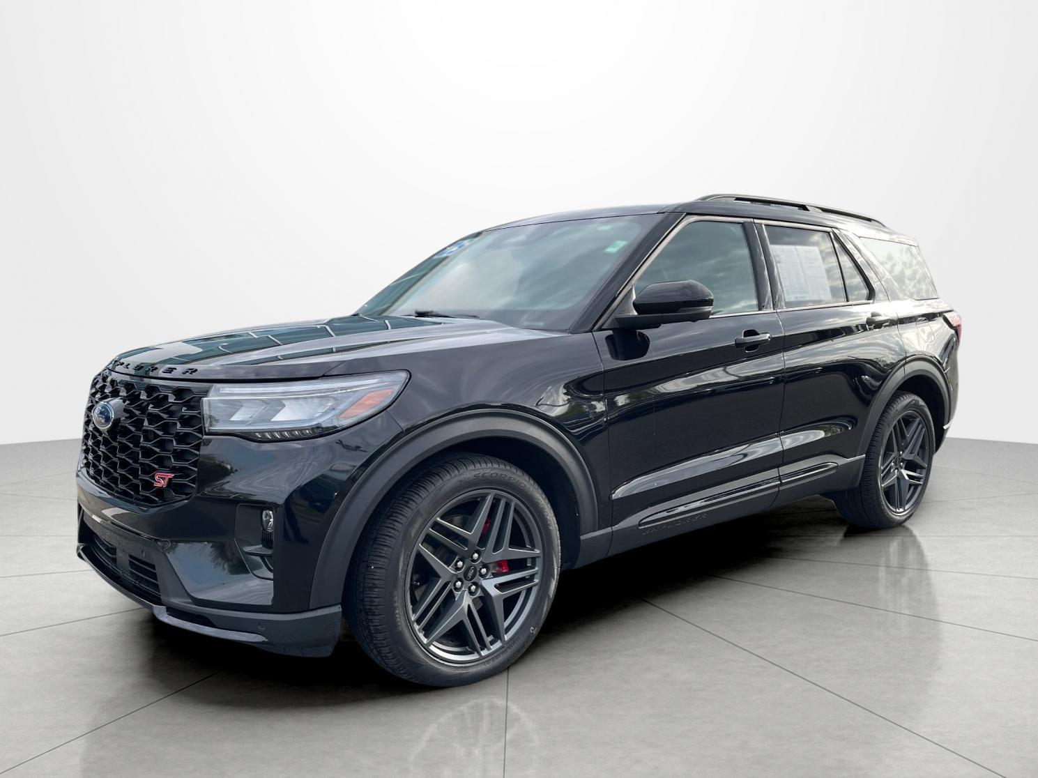 Agate Black 2025 Ford Explorer ST AWD SUV / Crossover All-Wheel Drive Automatic