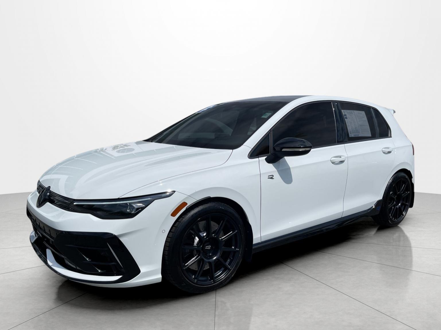 Pure White 2025 Volkswagen Golf R Black Edition 4Motion Hatchback All-Wheel Drive Automatic