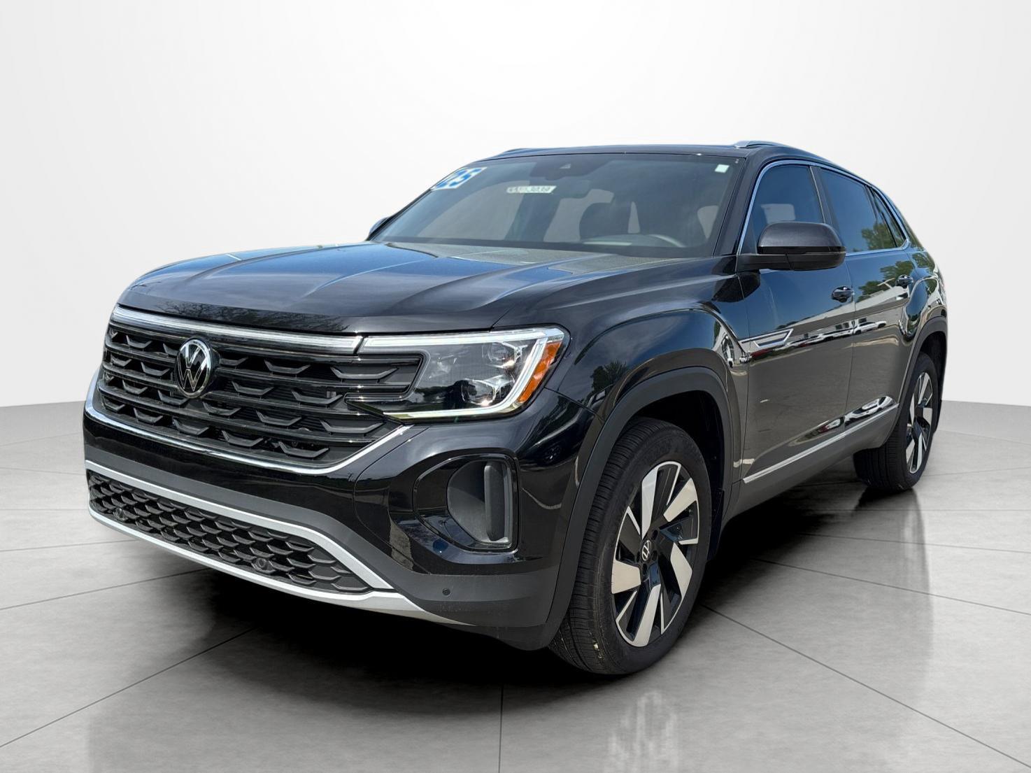 Deep Black Pearl 2025 Volkswagen Atlas Cross Sport SUV / Crossover All-Wheel Drive Automatic