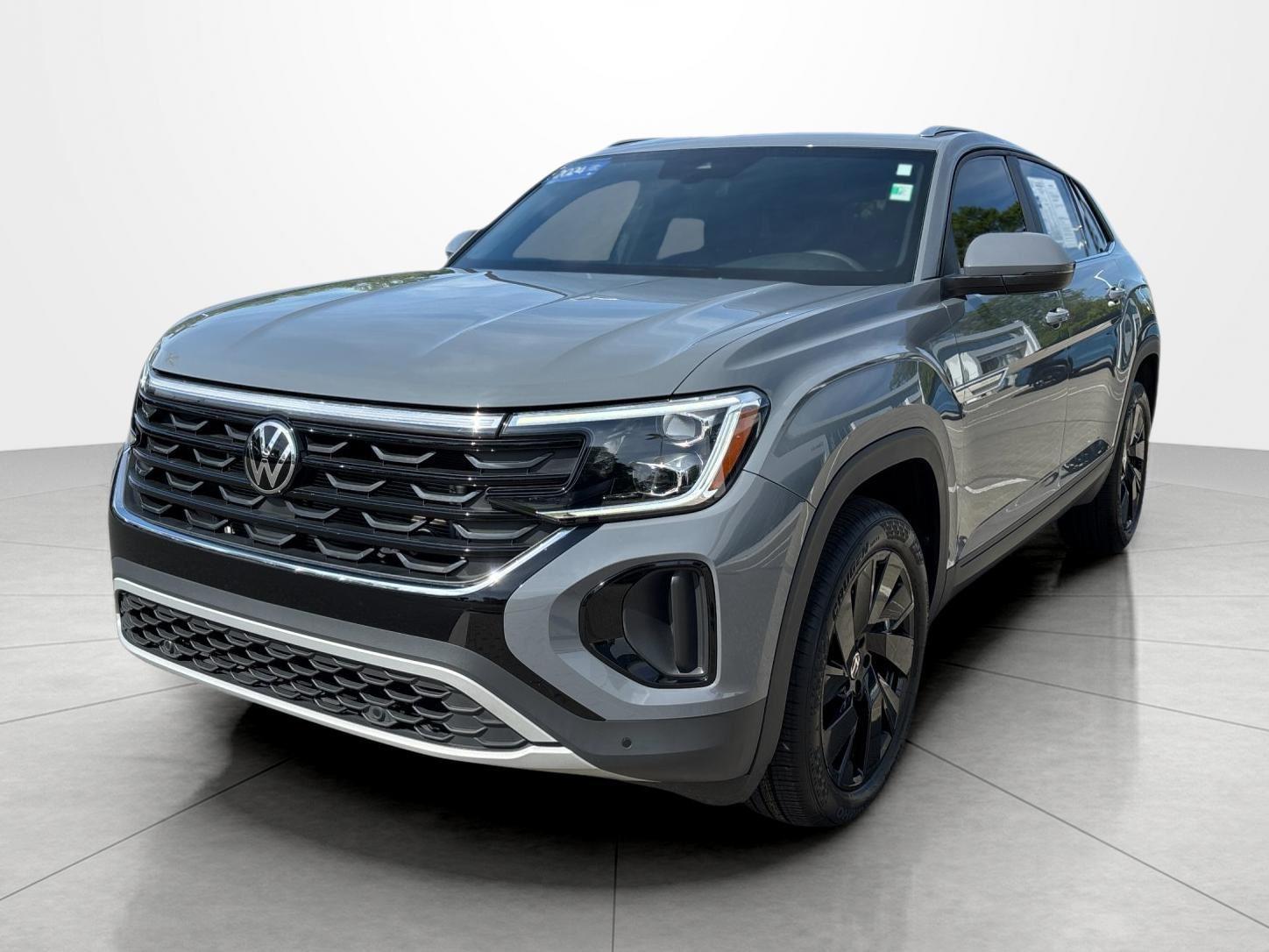 Pure Gray 2024 Volkswagen Atlas Cross Sport SE FWD with Technology SUV / Crossover Front-Wheel Drive Automatic