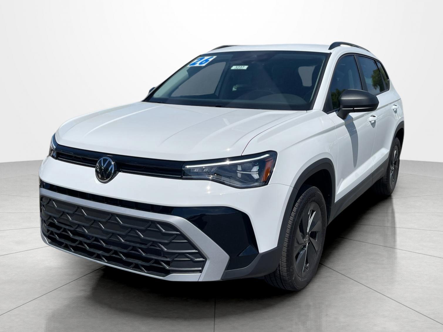 Pure White 2026 Volkswagen Taos SUV / Crossover Front-Wheel Drive Automatic