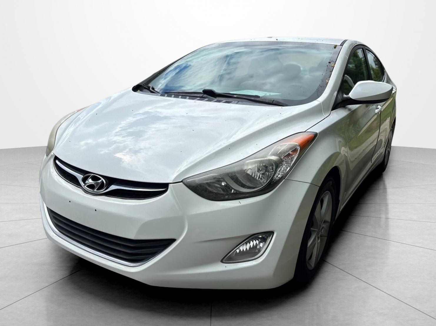 Shimmering White 2013 Hyundai Elantra Sedan Front-Wheel Drive Automatic