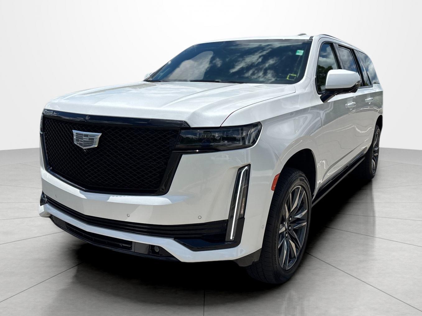Crystal White Tricoat 2023 Cadillac Escalade ESV SUV / Crossover Four-Wheel Drive Automatic
