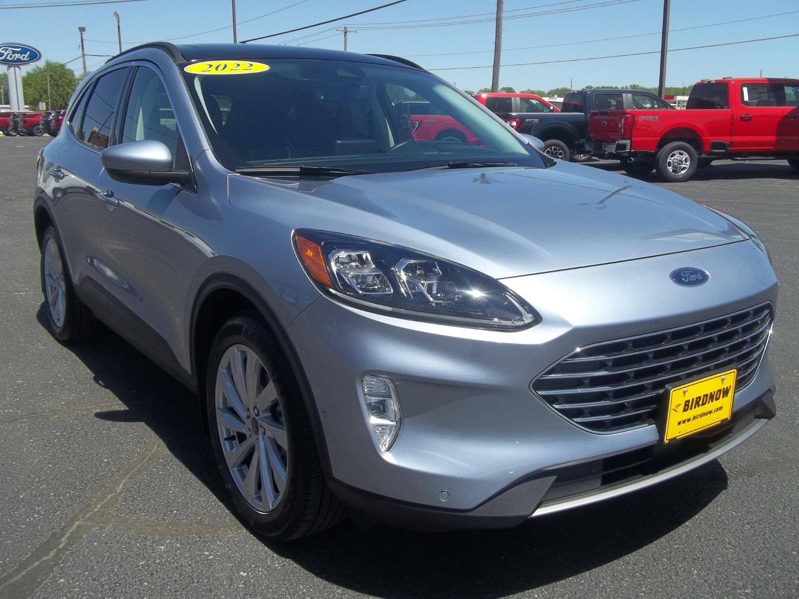 Iced Blue Silver Metallic 2022 Ford Escape Titanium AWD SUV / Crossover All-Wheel Drive 8-Speed Automatic