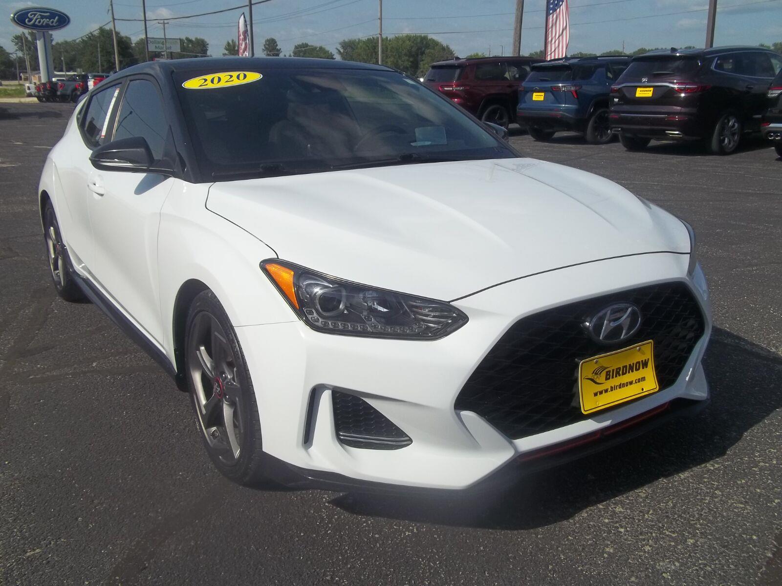 Chalk White 2020 Hyundai Veloster Coupe Front-Wheel Drive Automatic