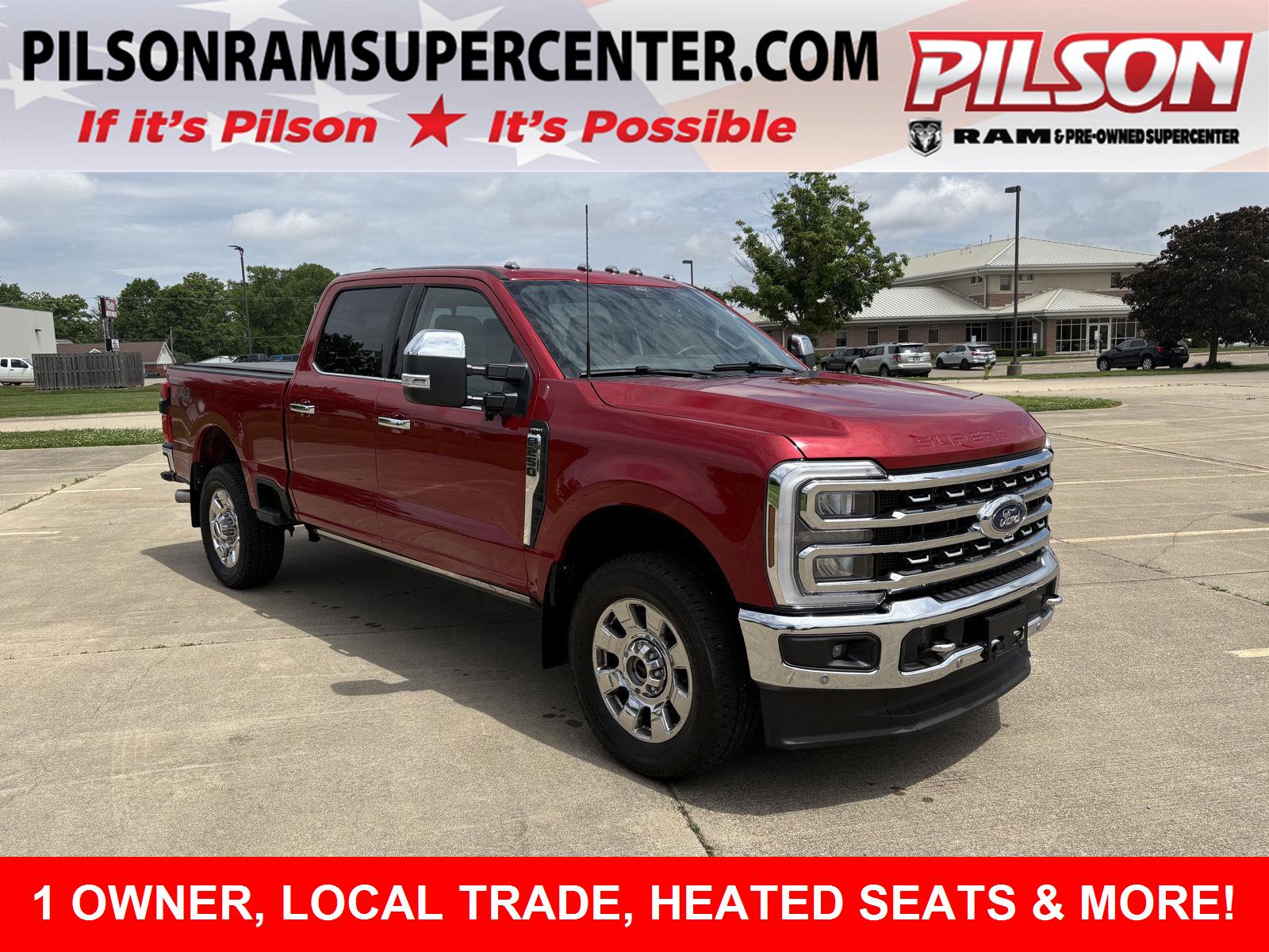 Rapid Red Metallic Tinted Clearcoat 2024 Ford F-250 Super Duty Pickup Truck Four-Wheel Drive Automatic