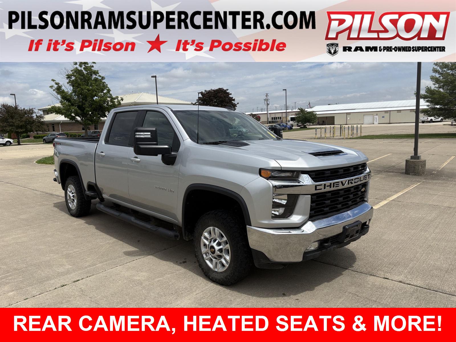 Silver Ice Metallic 2023 Chevrolet Silverado 2500HD LT Crew Cab 4WD Pickup Truck Four-Wheel Drive 6-Speed Automatic