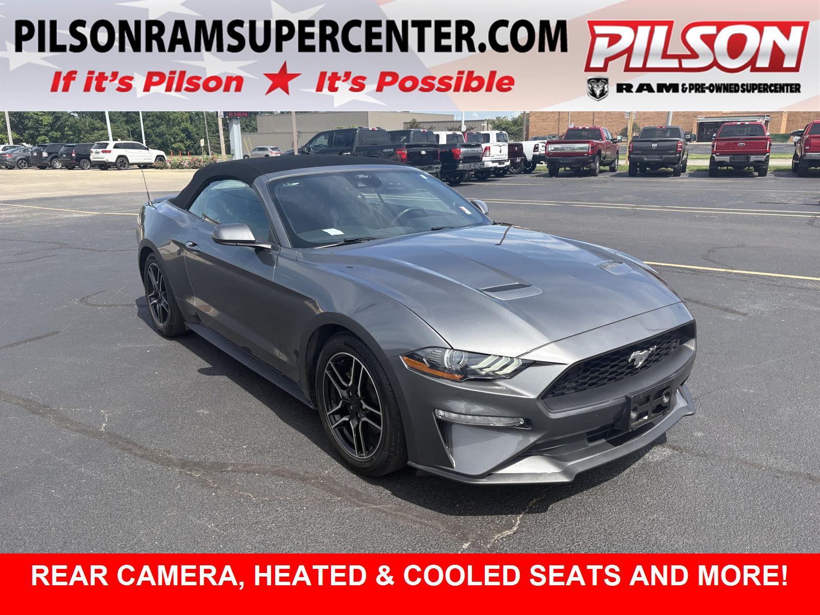 Carbonized Gray 2022 Ford Mustang Convertible Rear-Wheel Drive Automatic