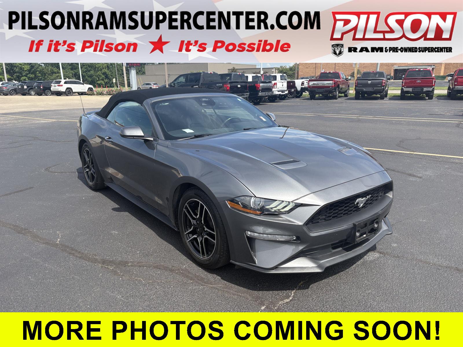 Carbonized Gray 2022 Ford Mustang Convertible Rear-Wheel Drive Automatic