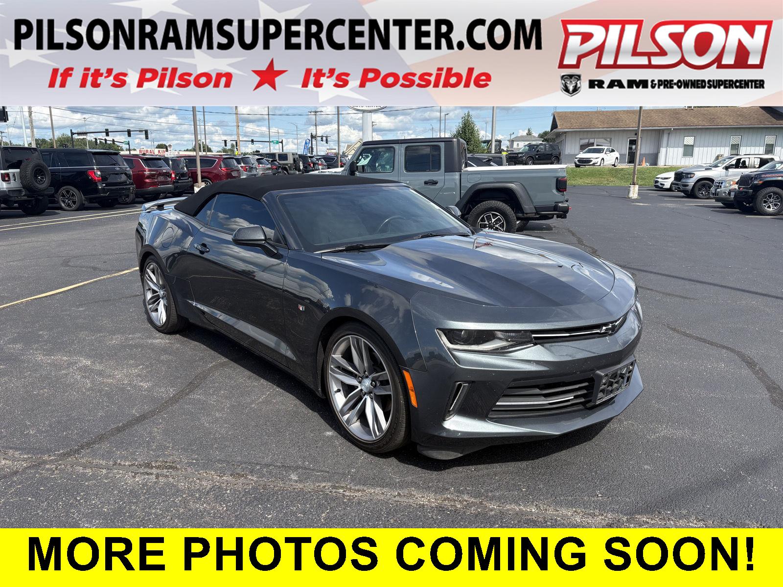 Nightfall Gray Metallic 2018 Chevrolet Camaro Convertible Rear-Wheel Drive 8-Speed Automatic