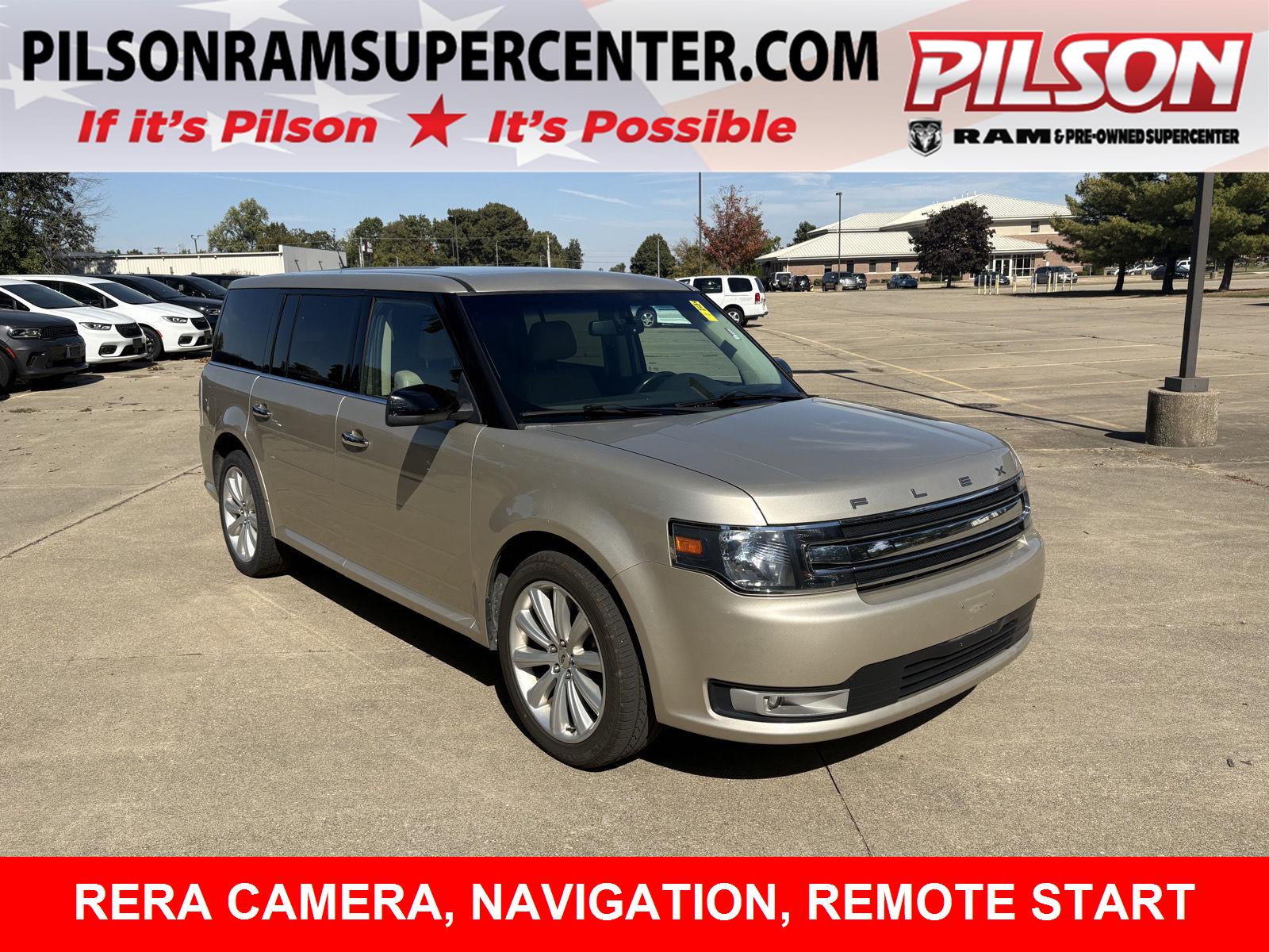 White Gold 2018 Ford Flex SUV / Crossover Front-Wheel Drive 6-Speed Automatic