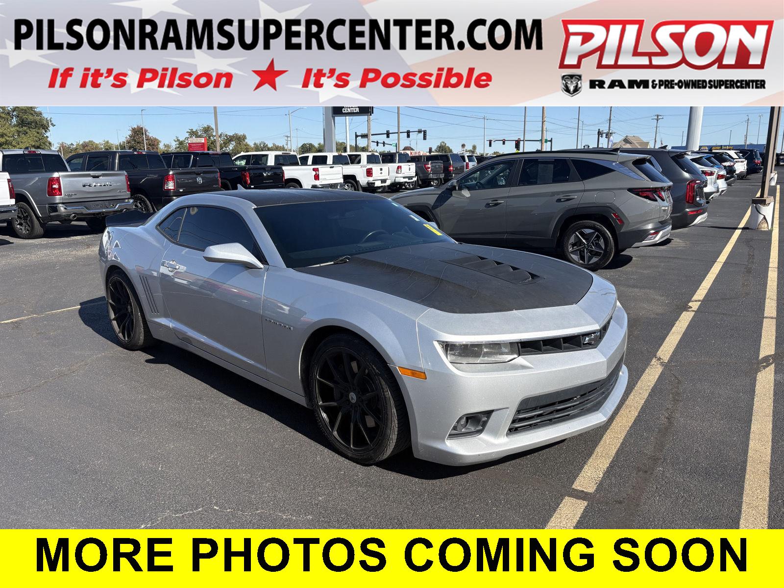 Silver Ice Metallic 2014 Chevrolet Camaro Coupe Rear-Wheel Drive 6-Speed Automatic