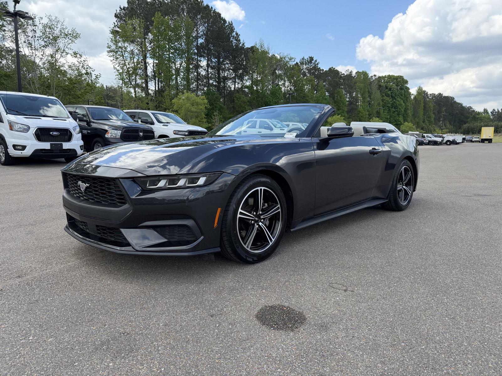 Dark Matter Gray 2024 Ford Mustang EcoBoost Premium Convertible RWD Convertible Rear-Wheel Drive Automatic
