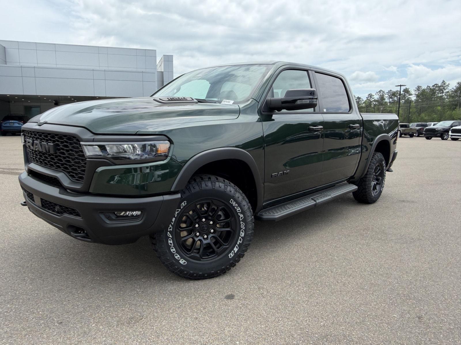 Serrano Green Metallic 2026 RAM 1500 Pickup Truck Four-Wheel Drive 8-Speed Automatic