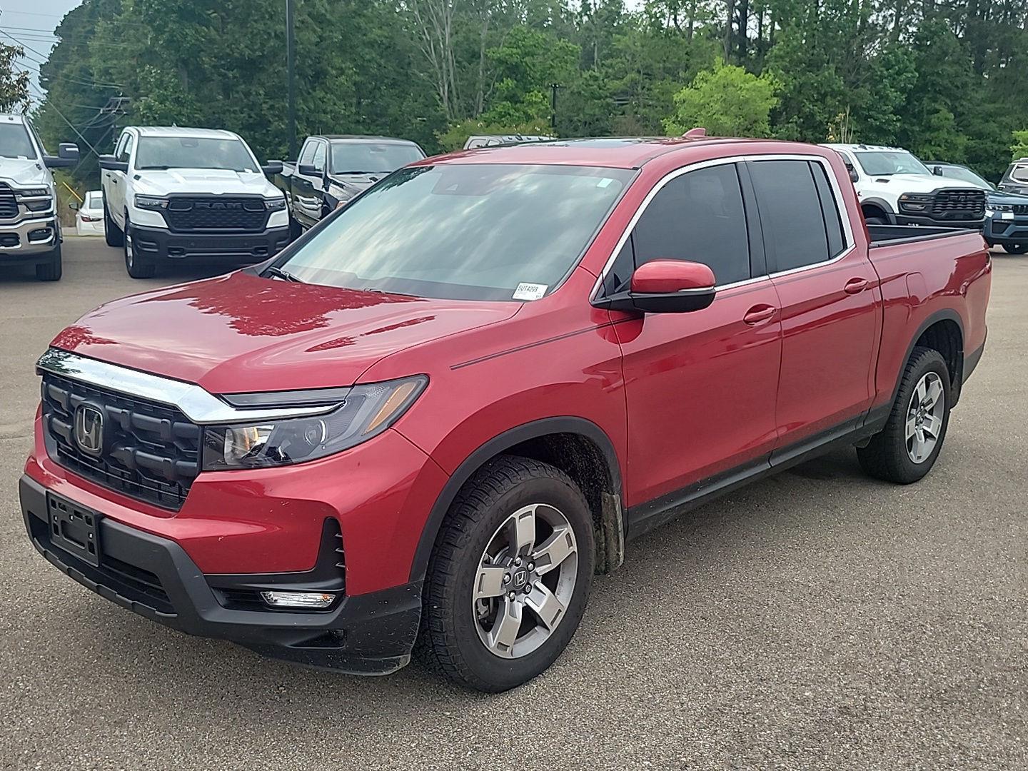 Radiant Red Metallic II 2025 Honda Ridgeline RTL AWD Pickup Truck All-Wheel Drive 9-Speed Automatic