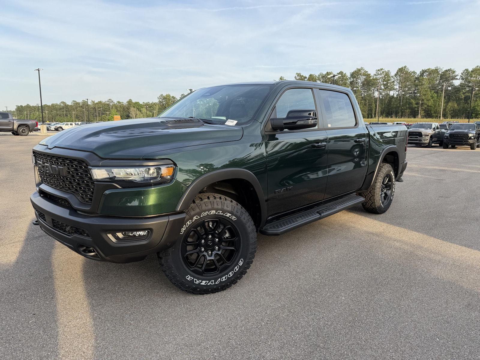 Serrano Green Metallic 2026 RAM 1500 Pickup Truck Four-Wheel Drive 8-Speed Automatic