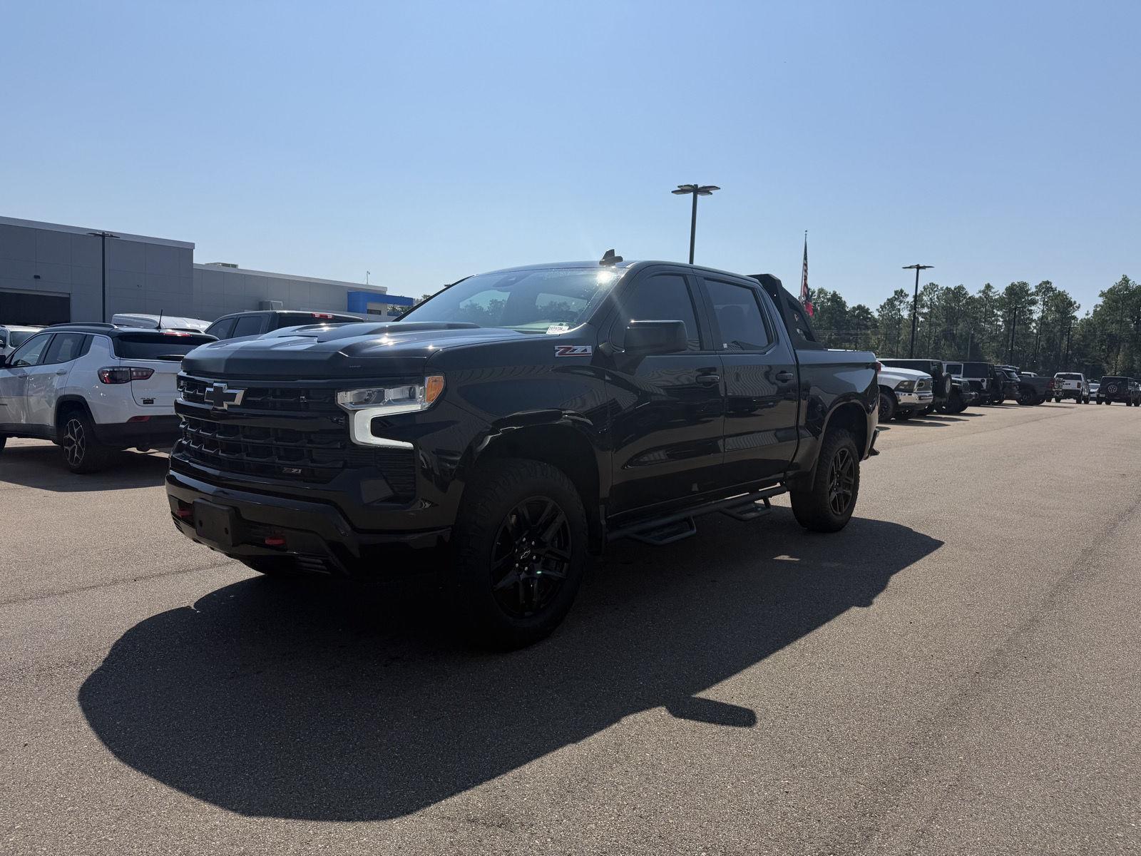 Black 2022 Chevrolet Silverado 1500 Pickup Truck Four-Wheel Drive Automatic