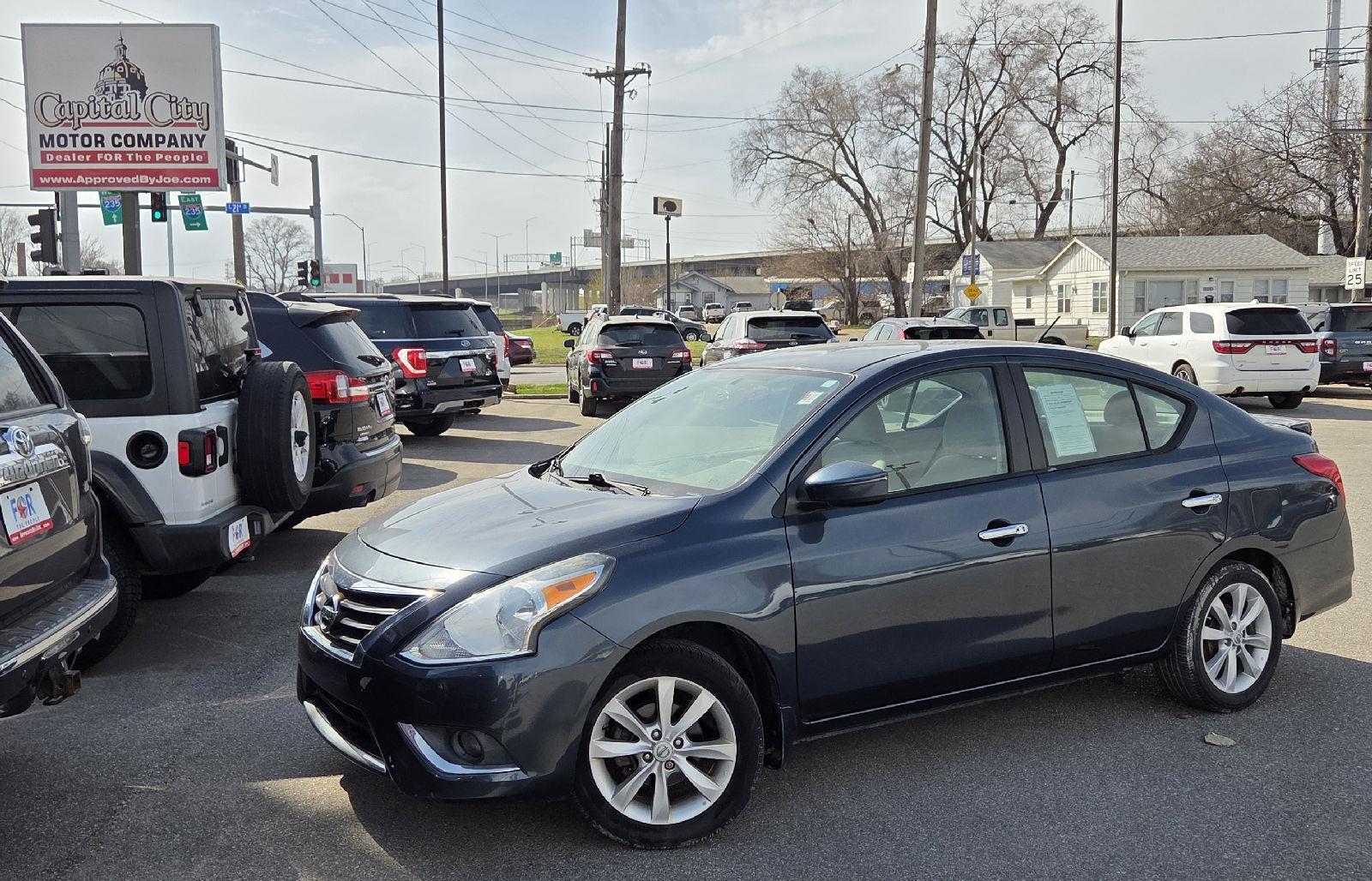 Gray (Graphite Blue) 2015 Nissan Versa 1.6 SL Sedan Front-Wheel Drive Continuously Variable Transmission