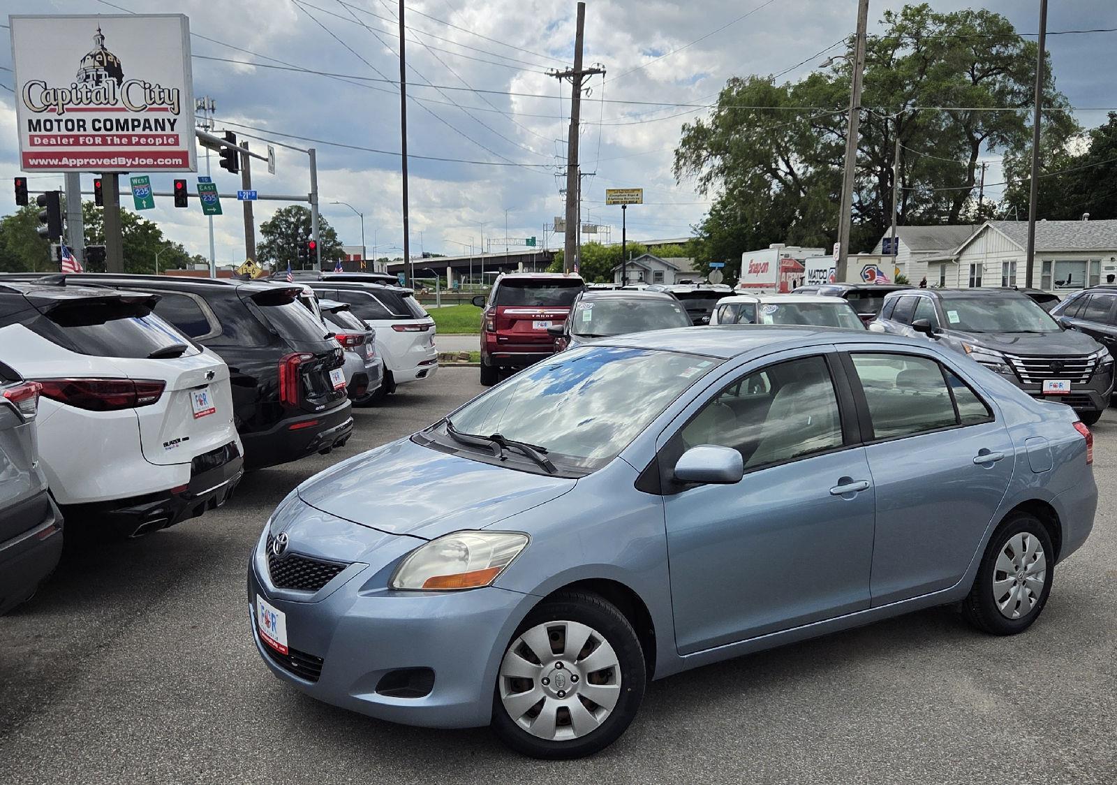 Pacific Blue Metallic 2010 Toyota Yaris Sedan Front-Wheel Drive Automatic