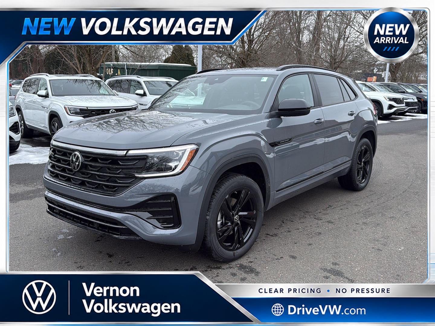 Pure Gray 2026 Volkswagen Atlas Cross Sport SUV / Crossover All-Wheel Drive Automatic