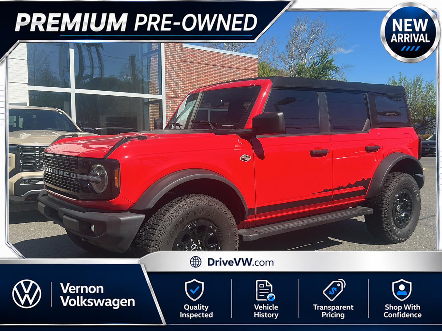 Race Red 2022 Ford Bronco SUV / Crossover Four-Wheel Drive Automatic