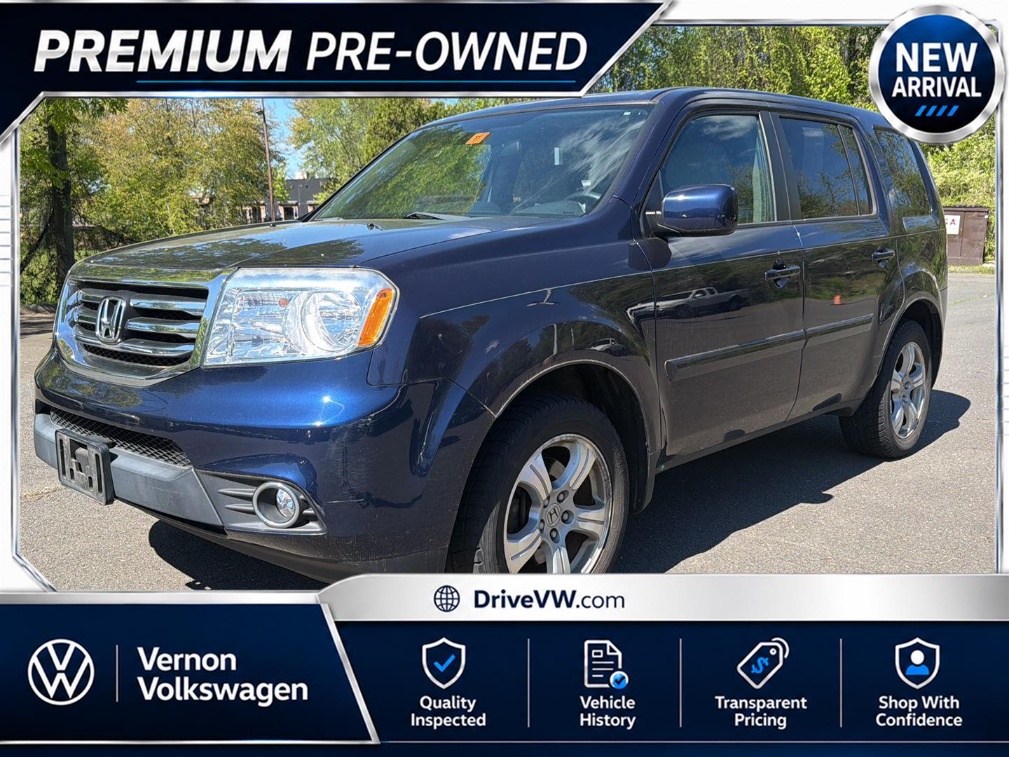 Alabaster Silver Metallic 2014 Honda Pilot EX 4WD SUV / Crossover Four-Wheel Drive Automatic